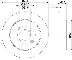 Тормозной диск MDC1601 MINTEX