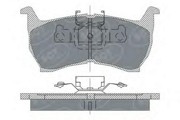 Комплект тормозных колодок, диско SP147 SCT