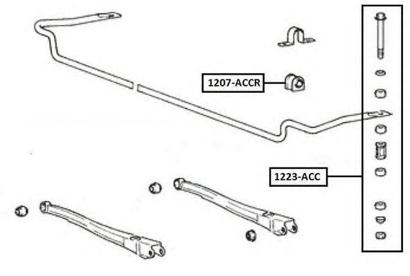 Стойка стабилизатора 1223-ACC ASVA