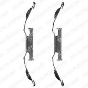 Комплектующие, колодки дискового тормоза LX0330 DELPHI