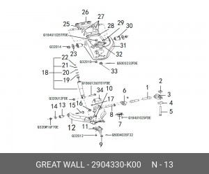 Сайлентблок 2904330K00 GREAT WALL