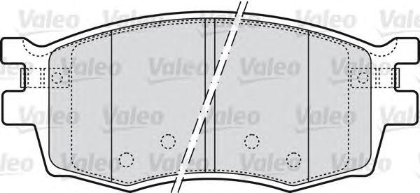 Комплект тормозных колодок, диско 598868 VALEO PHC