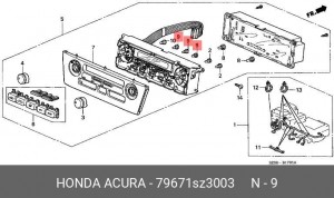 Лампа 79671SZ3003 HONDA