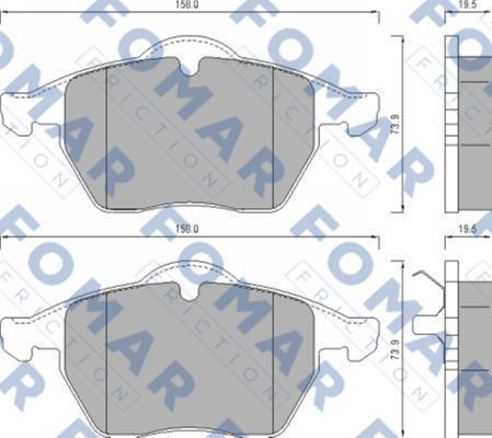 Колодки тормозные дисковые 51625181 ROULUNDS BRAKING
