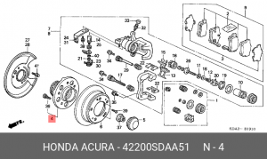 Ступица колеса 42200SDAA51 HONDA