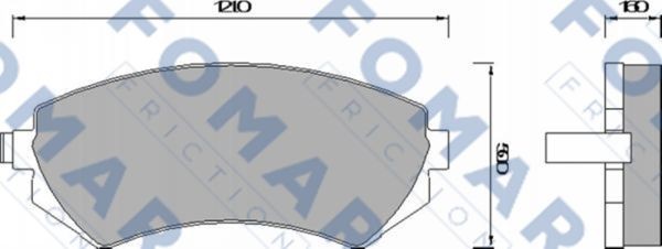 Колодки тормозные дисковые 51679481 ROULUNDS BRAKING
