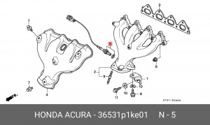 Лямбда-зонд 36531P1KE01 HONDA