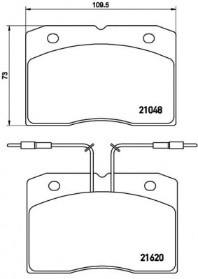 Комплект тормозных колодок, диско P A6 003 BREMBO