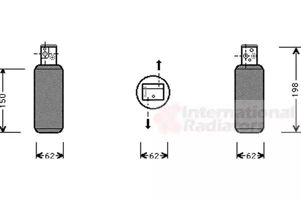 Осушитель, кондиционер 4700D044 VAN WEZEL