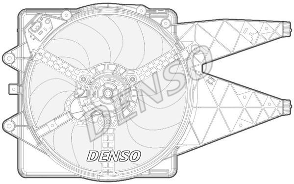 Вентилятор, охлаждение двигателя DER09092 DENSO