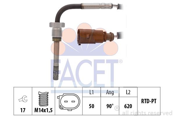 Ккомплект проводов зажигания 48421 FACET