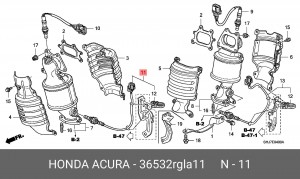 Лямбда-зонд 36532RGLA11 HONDA