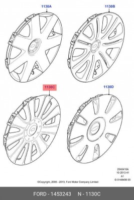 Колпак декоративный колесного диска 1453243 FORD