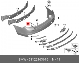 Деталь 51 12 2 163 616 BMW