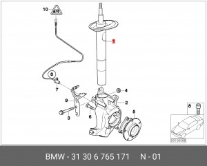 Амортизатор подвески 31 30 6 765 171 BMW