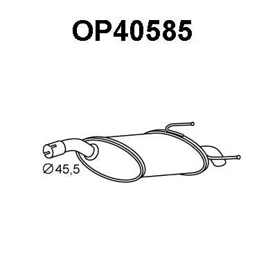 Глушитель выхлопных газов конечный OP40585 VENEPORTE