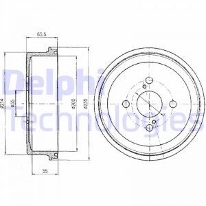 Тормозной барабан BF278 DELPHI