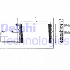 Конденсатор, кондиционер TSP0225156 DELPHI
