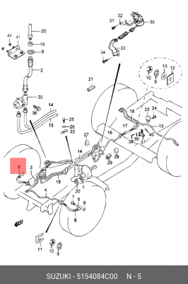 Тормозной шланг 51540-84C00 SUZUKI