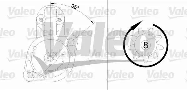 Стартер 455607 VALEO PHC