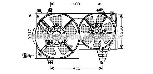 Радиатор, охлаждение двигател VW2080 AVA