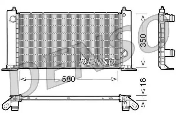Радиатор, охлаждение двигател DRM09121 DENSO