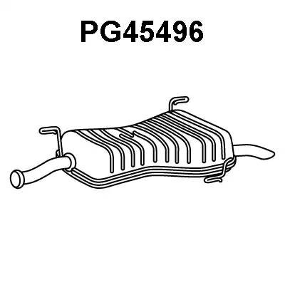 Глушитель выхлопных газов конечный PG45496 VENEPORTE
