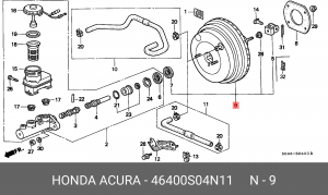Усилитель тормозной системы 46400S04N11 HONDA