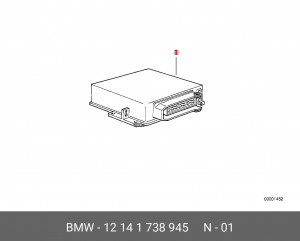 Блок управления, управление двигателем 12 14 1 738 945 BMW