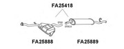 Глушитель выхлопных газов конечный FA25418 VENEPORTE