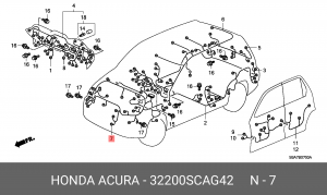 Жгут проводов 32200SCAG42 HONDA