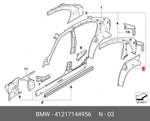 Деталь 41 21 7 144 956 BMW