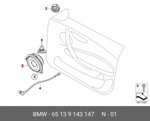 Акустика - динамик 65 13 9 143 147 BMW