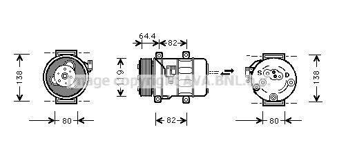 Радиатор, охлаждение двигател VW2180 AVA