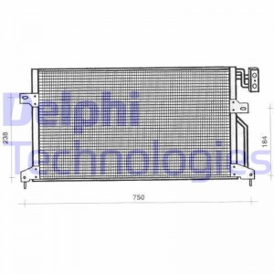 Конденсатор, кондиционер TSP0225246 DELPHI