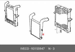 Интеркулер 93155947 IVECO