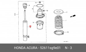 Амортизатор 52611SG9E01 HONDA