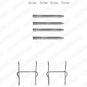 Комплектующие, колодки дискового тормоза LX0154 DELPHI
