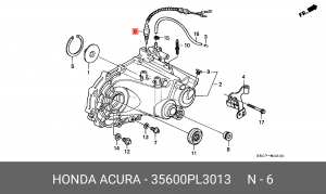 Выключатель, фара заднего хода 35600PL3013 HONDA