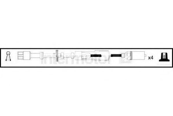 Ккомплект проводов зажигания 73890 STANDARD
