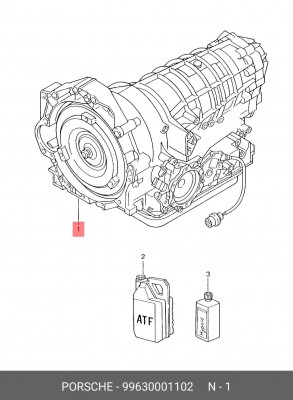 Автоматическая коробка передач 99630001102 PORSCHE