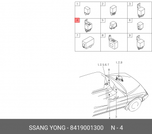 Деталь 8419001300 SSANG YONG