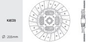 Диск сцепления HD66 VALEO PHC