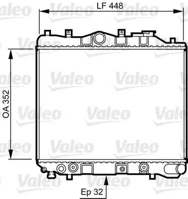 Радиатор охлаждения ДВС 730435 VALEO PHC