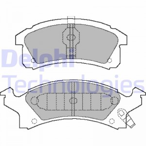 Комплект тормозных колодок, диско LP898 DELPHI