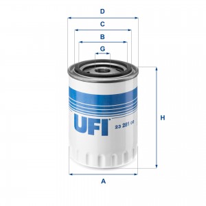 Масляный фильтр 23.281.00 UFI