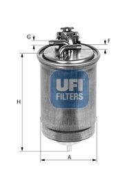 Топливный фильтр 24.351.02 UFI