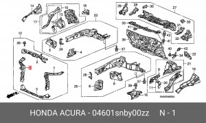 Деталь 04601SNBY00ZZ HONDA