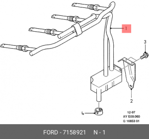 Нагнетание дополнительного воздуха 7 158 921 FORD