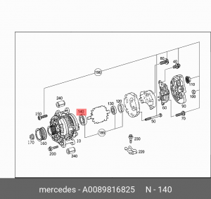 Подшипник A 008 981 68 25 MERCEDES BENZ